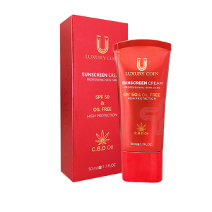 کرم ضد آفتاب 50 spf لاکچری کوین
